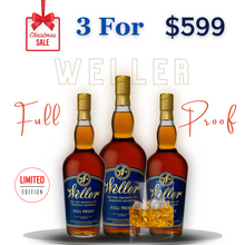  Weller Full Proof 750ml 3 Bottles