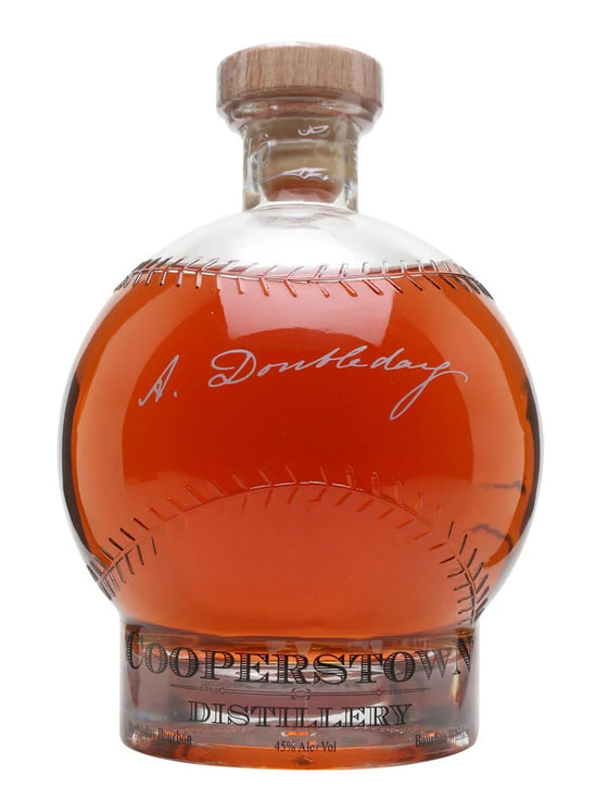 COOPERSTOWN DOUBLEDAY BASEBALL BOURBON WHISKY 45%ALC 750ML