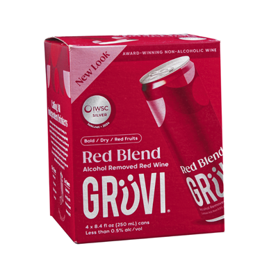 GRUVI RED BLEND 4PK CANS