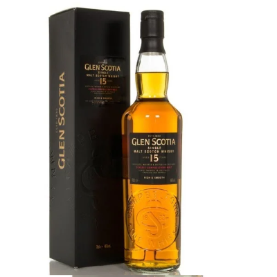 GLEN SCOTIA 15 YEAR SINGLE MALT WHISKY 750ML