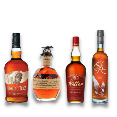 BLANTON'S SINGLE BARREL BOURBON, BUFFELO TRACE, EAGLE RARE, AND WELLER ...