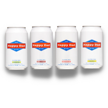  HAPPY DAD  SELTZER  VARIETY PACK 12OZ 12 PACK CAN