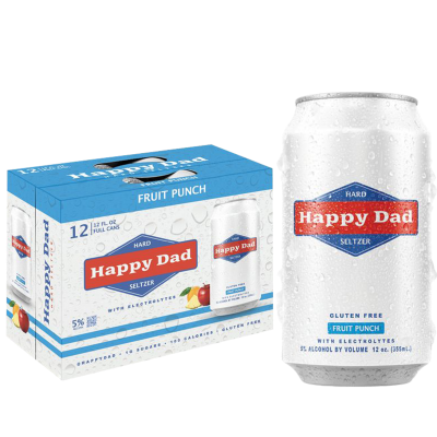 HAPPY DAD HARD SELTZER FRUIT PUNCH 12 PACK