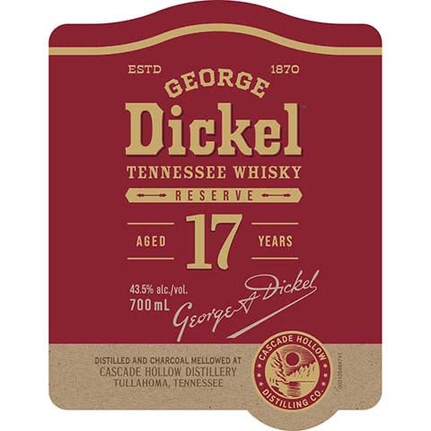 George Dickel 17 Year Tennessee Whisky