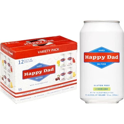 HAPPY DAD HARD SELTZER VARIETY 12 PACK